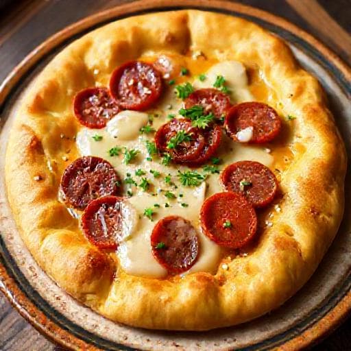 Pide mit Sucuk und Käse