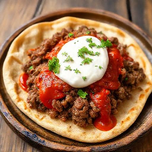 Schnelles İskender Kebab (vereinfacht)