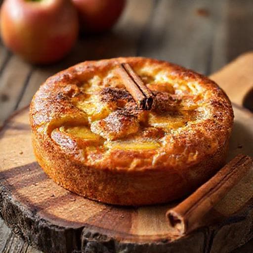 Schneller Unsichtbarer Apfelkuchen