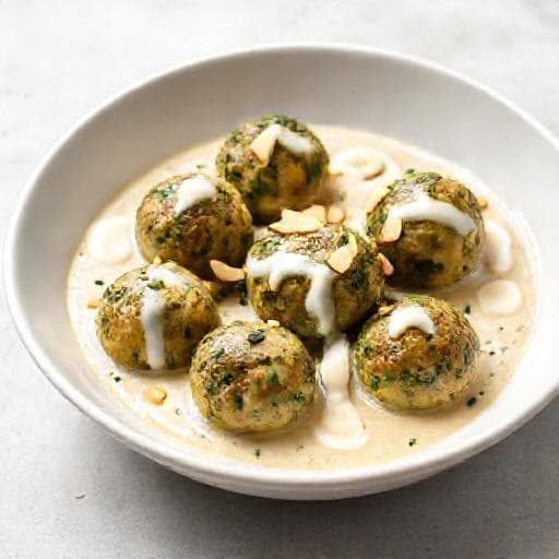 Malai Kofta mit Spinat-Paneer-Füllung