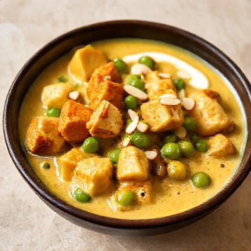 Matar Paneer mit Cashew-Creme