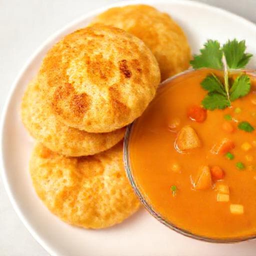 Schnelles Rava Idli mit Gemüse Sambar