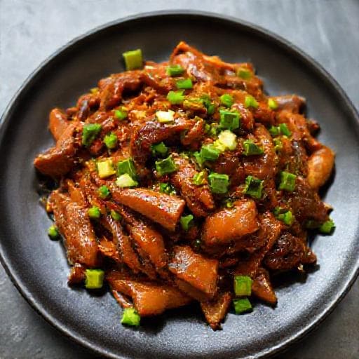 Schnelles Mongolisches Rindfleisch (vereinfacht)