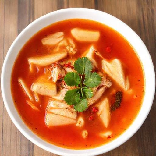 Schnelle Sauer-scharfe Suppe (Vereinfacht)