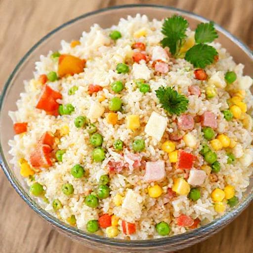 Klassischer Knuspriger Reis-Salat