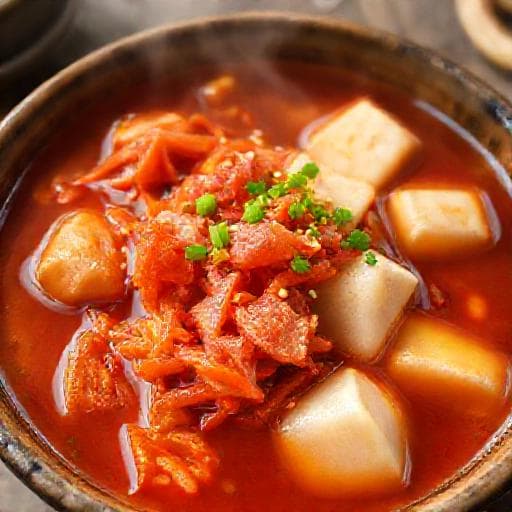 Schnelles Kimchi Jjigae mit Thunfisch