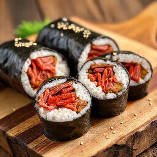 Kimchi-Kimbap mit Rindfleisch