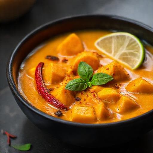 Kürbis-Curry mit Kokos-Chili-Note