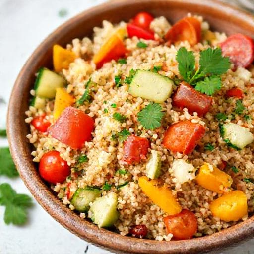 Schneller Bulgursalat mit Gemüse