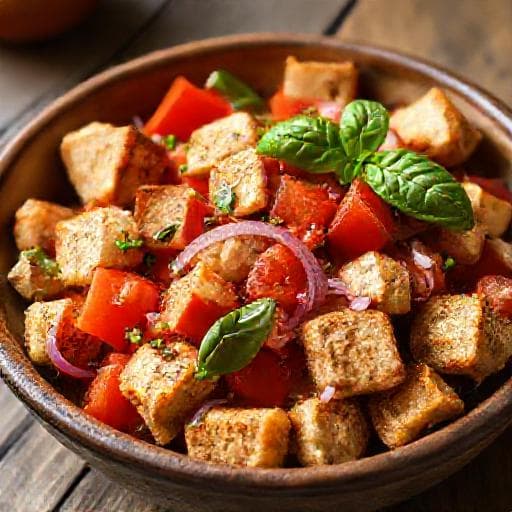 Klassischer Tomaten-Brot-Salat (Panzanella)