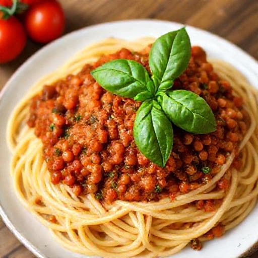 Schnelle Linsen-Bolognese