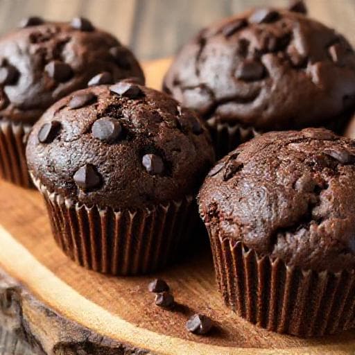 Klassische Schokomuffins