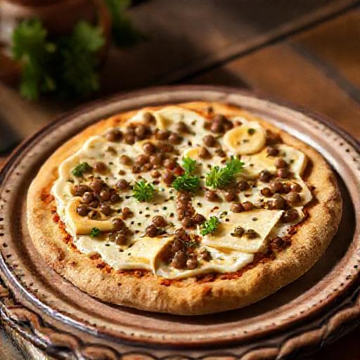 Regionale Quark-Pizza 'Schwäbische Art'