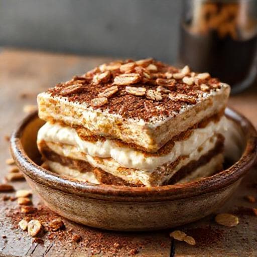 Tiramisu mit Amaretto und Mandeln