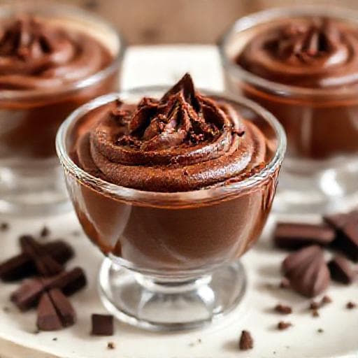 Klassische Mousse au Chocolat