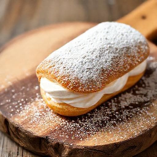 Schnelle Éclair-Variante mit fertigem Blätterteig