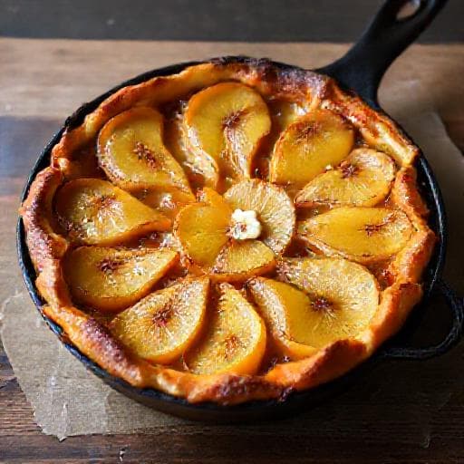 Tarte Tatin mit Birnen und Calvados