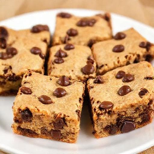 Schnelle Blondies mit Schokostückchen