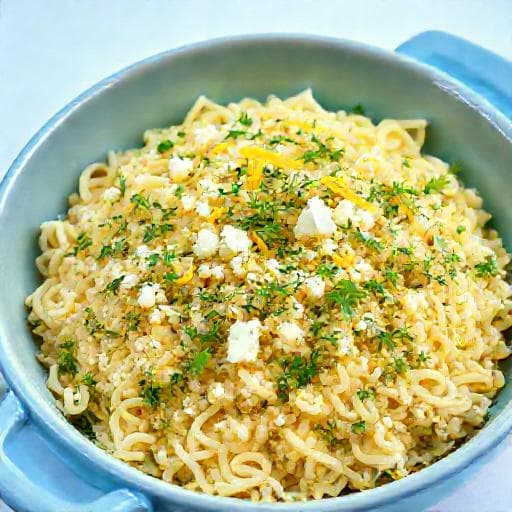 One-Pot-Orzo mit Feta und Zitronen-Kräutern