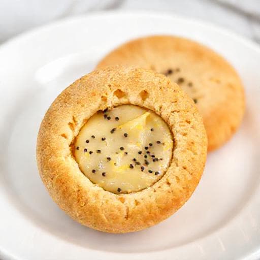 Husarenkrapfen mit Zitronen-Mohn-Füllung
