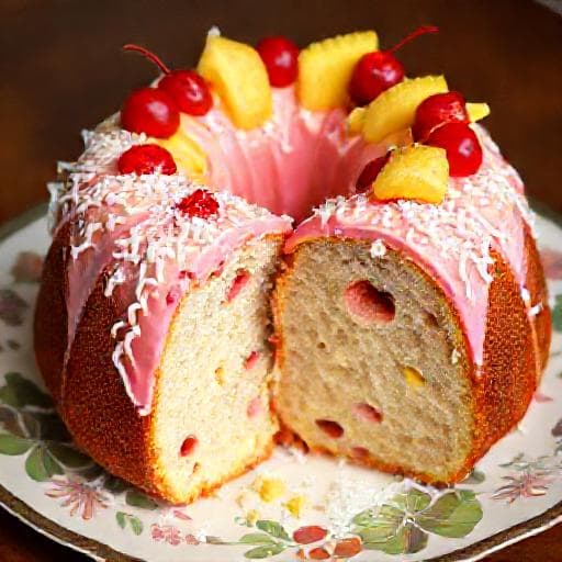 Papageienkuchen mit Kokosraspeln