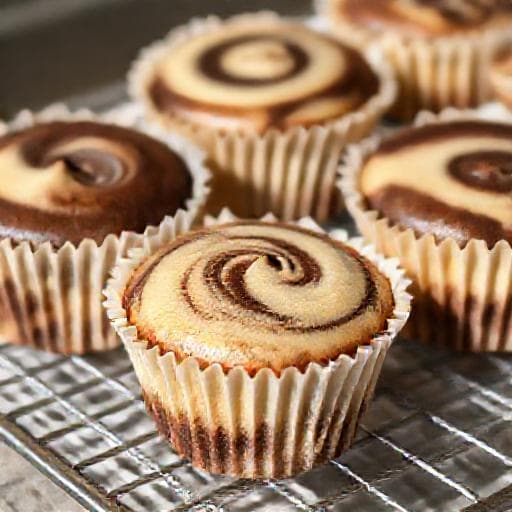 Schneller Tränchenkuchen (Marmorkuchen-Muffins)