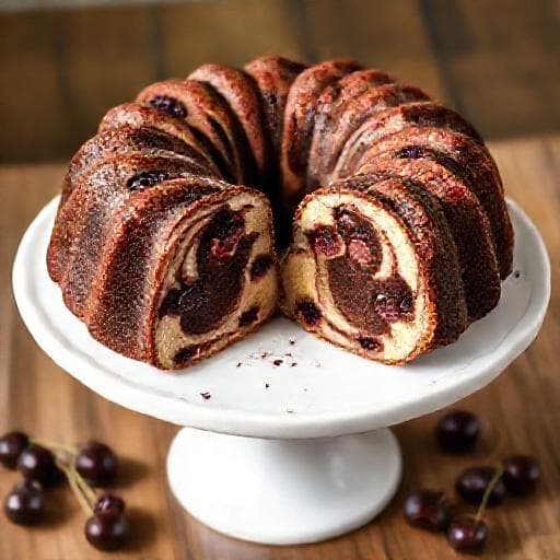 Tränchenkuchen mit Kirschen