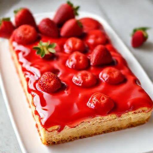 Klassischer Erdbeerkuchen vom Blech