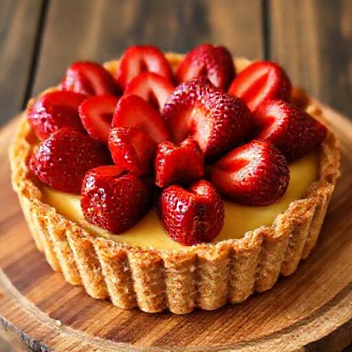 Erdbeer-Tarte mit Mandelkruste