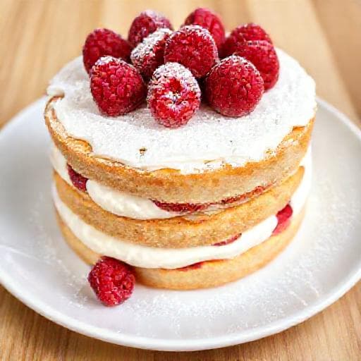 Schnelle Himbeer-Sahne-Torte