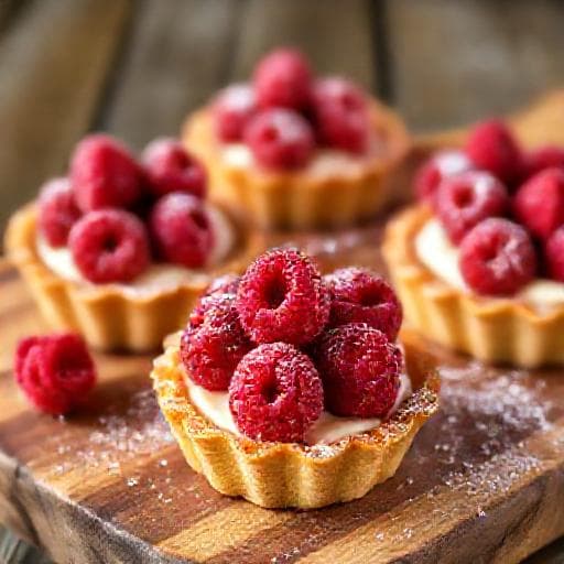 Himbeer-Tartelettes mit Mandelcreme