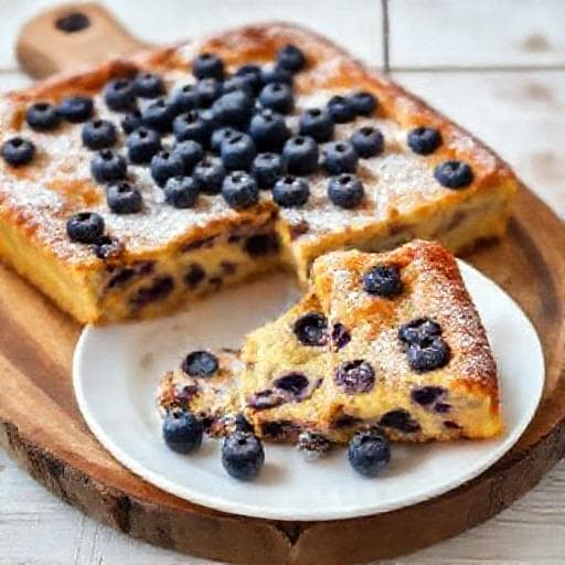 Klassischer Blaubeerkuchen vom Blech