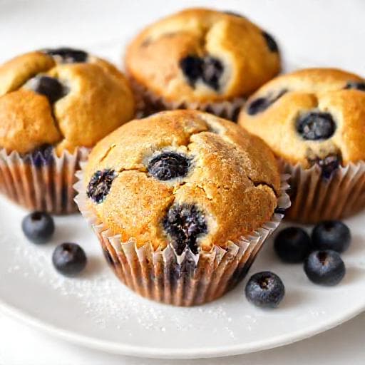 Schneller Blaubeer-Muffin
