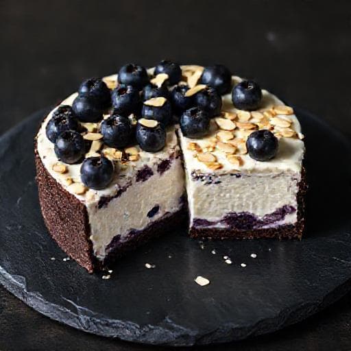 Schwarzwälder Blaubeerkuchen mit Quark