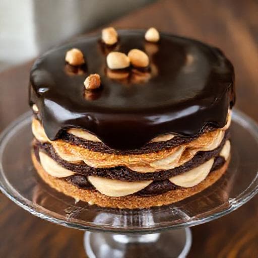 Prinzregententorte mit Nougat-Creme