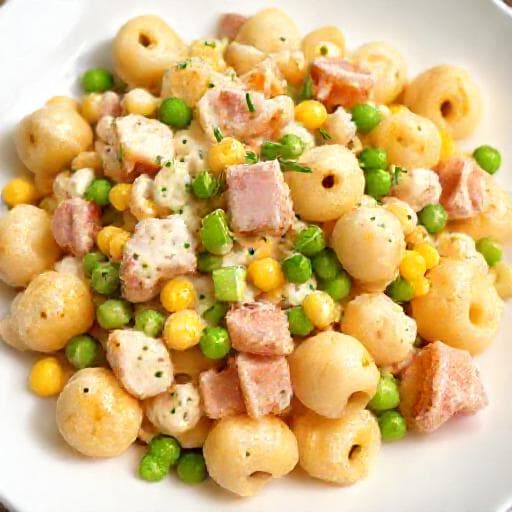 Schneller "Dumpling-Salat" mit Brötchen