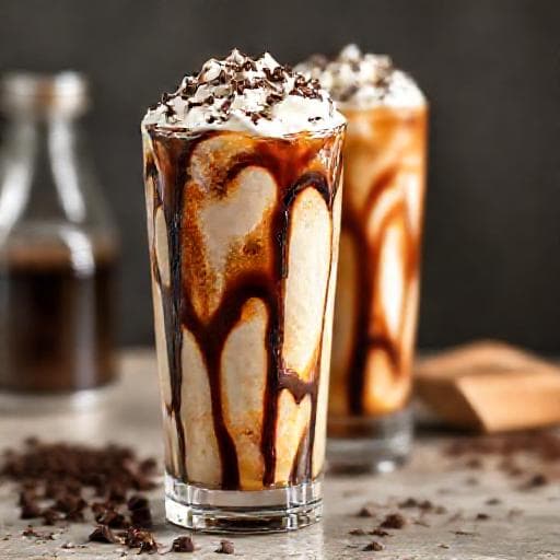 Eiskaffee mit Schokoladennote