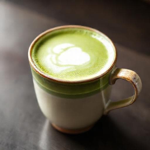 Traditioneller Matcha Latte