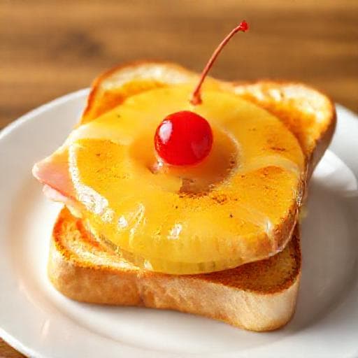 Klassisches Toast Hawaii