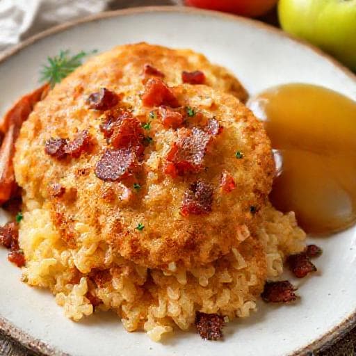 Dibbelabbes mit Speck und Apfelmus (Regionale Variante)