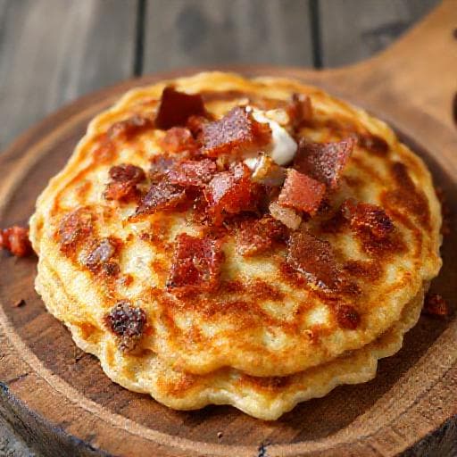 Westfälischer Pickert mit Speck und Zwiebeln