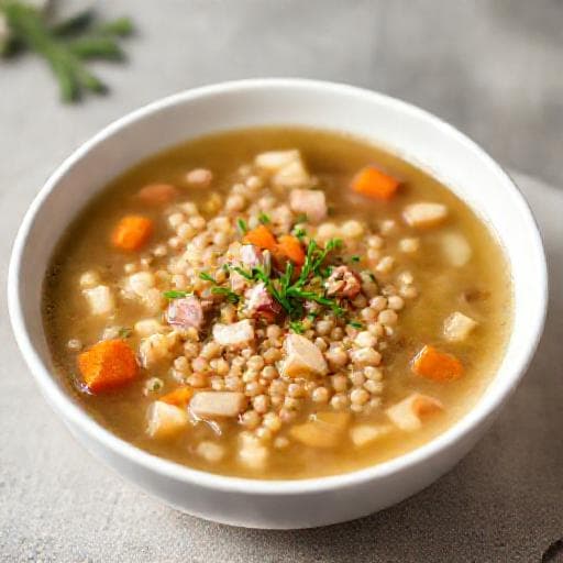 Schnelle Bündner Gerstensuppe
