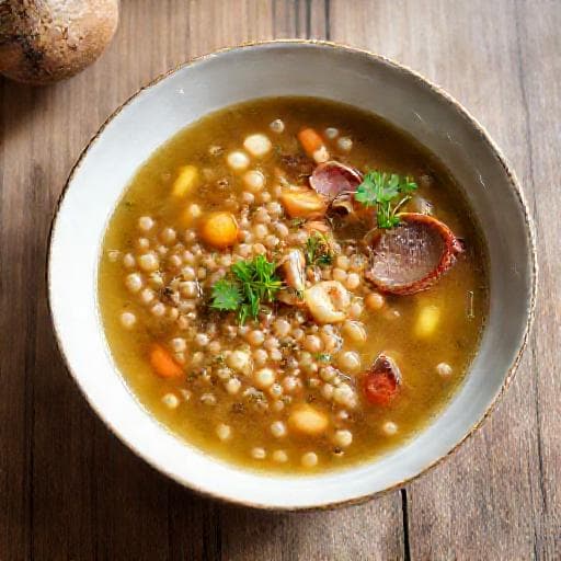 Bündner Gerstensuppe mit Bündnerfleisch