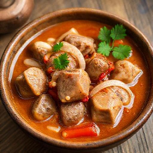 Klassisches Kalbsrahmgulasch