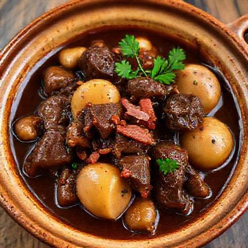 Klassisches Boeuf Bourguignon