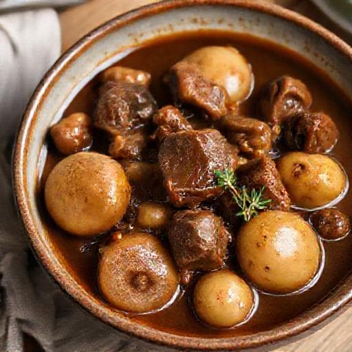 Schnelles Boeuf Bourguignon