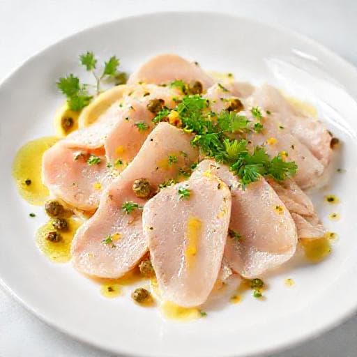 Vitello Tonnato mit Zitronen-Kapern-Vinaigrette