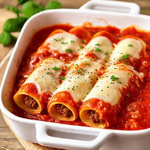 Schnelle Cannelloni mit Hackfleischfüllung
