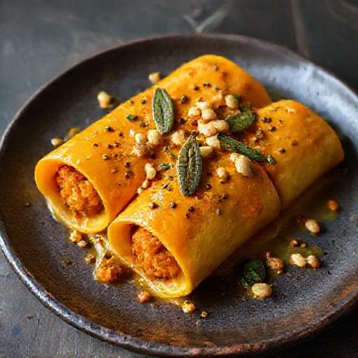 Cannelloni mit Kürbis und Salbei