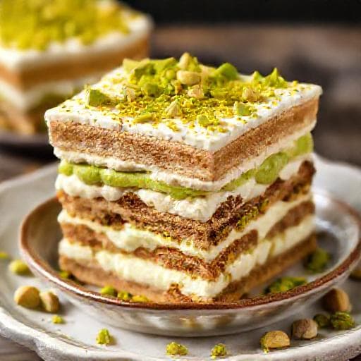 Sicilian Pistachio Tiramisu
